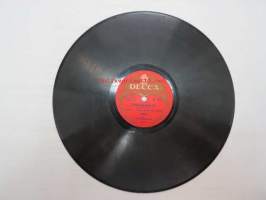 Decca SD 5173 Justeeri - tukkilaisrakkautta / Veturi-Ville -savikiekkoäänilevy, 78 rpm record