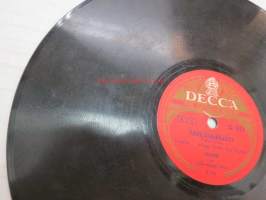 Decca SD 5173 Justeeri - tukkilaisrakkautta / Veturi-Ville -savikiekkoäänilevy, 78 rpm record