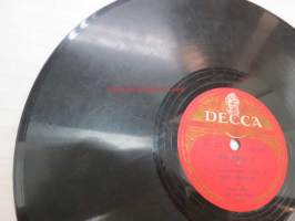 Decca SD 5221 Matti Louhivuori - Valkoinen kukka / Mua varten ei -savikiekkoäänilevy, 78 rpm record