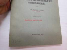 Tutkimuksia kuorimattomien ja kuorittujen puitten lauttauksen vaikutuksesta kalastukseen. - Kalastustentarkastajan julkaisuja nr 7.