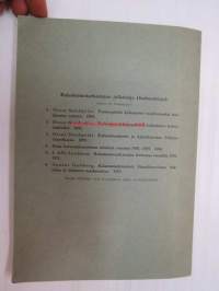 Tutkimuksia kuorimattomien ja kuorittujen puitten lauttauksen vaikutuksesta kalastukseen. - Kalastustentarkastajan julkaisuja nr 7.