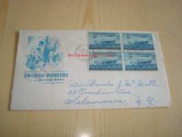 Swedish Pioneers, 1948, USA, ensipäiväkuori, FDC. Katso myös muut kohteeni, mm. noin 1 200 erilaista amerikkalaista ensipäiväkuorta 1920-luvulta 2000-luvulle.