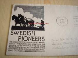 Swedish Pioneers, 1948, USA, ensipäiväkuori, FDC. Katso myös muut kohteeni, mm. noin 1 200 erilaista amerikkalaista ensipäiväkuorta 1920-luvulta 2000-luvulle.