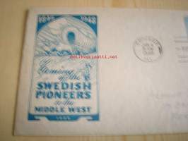 Swedish Pioneers, 1948, USA, ensipäiväkuori, FDC. Katso myös muut kohteeni, mm. noin 1 200 erilaista amerikkalaista ensipäiväkuorta 1920-luvulta 2000-luvulle.