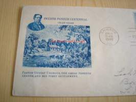 Swedish Pioneers, 1948, USA, ensipäiväkuori, FDC. Katso myös muut kohteeni, mm. noin 1 200 erilaista amerikkalaista ensipäiväkuorta 1920-luvulta 2000-luvulle.