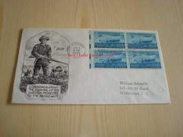 Swedish Pioneers, 1948, USA, ensipäiväkuori, FDC. Katso myös muut kohteeni, mm. noin 1 200 erilaista amerikkalaista ensipäiväkuorta 1920-luvulta 2000-luvulle.