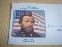USA sisällissota, Civil War, Kenraali Grant, 2002, USA, ensipäiväkuori, FDC. Katso myös muut kohteeni, mm. noin 1 200 erilaista amerikkalaista ensipäiväkuorta