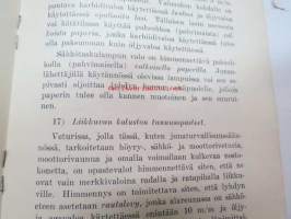 Lisäyksiä ja muutoksia rautateiden ilmasuojelun erikoisohjeeseen 29.9.1939