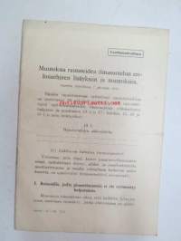 Muutoksia rautateiden ilmasuojelun erikoisohjeen lisäyksiin ja muutoksiin, 7.2.1940 - Valtionrautatiet