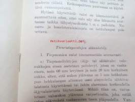 Muutoksia rautateiden ilmasuojelun erikoisohjeen lisäyksiin ja muutoksiin, 7.2.1940 - Valtionrautatiet