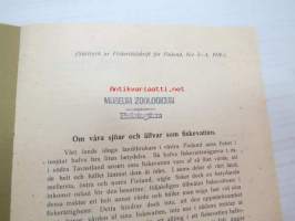 Om våra sjöar och älfvar som fiskevatten - Särtryck ur Fiskeritidskrift för Finland, nr 3-4, 1916 -eripainos