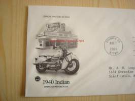 1940 Indian moottoripyörä, American Motorcycles, 2006, Sturgis, USA, ensipäiväkuori, FDC. Katso myös muut kohteeni, mm. noin 1 200 erilaista amerikkalaista