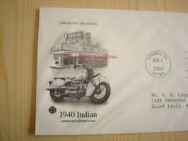 1940 Indian moottoripyörä, American Motorcycles, 2006, Sturgis, USA, ensipäiväkuori, FDC. Katso myös muut kohteeni, mm. noin 1 200 erilaista amerikkalaista