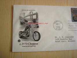 1970 Chopper moottoripyörä, American Motorcycles, 2006, Sturgis, USA, ensipäiväkuori, FDC. Katso myös muut kohteeni, mm. noin 1 200 erilaista amerikkalaista