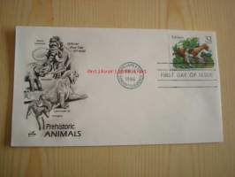 Eohippus, Prehistoric Animals, 1996, USA, ensipäiväkuori, FDC. Katso myös muut kohteeni, mm. noin 1 200 erilaista amerikkalaista ensipäiväkuorta 1920-luvulta