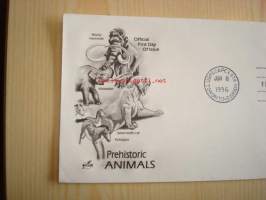 Mastodontti, Mastodon, Prehistoric Animals, 1996, USA, ensipäiväkuori, FDC. Katso myös muut kohteeni, mm. noin 1 200 erilaista amerikkalaista ensipäiväkuorta