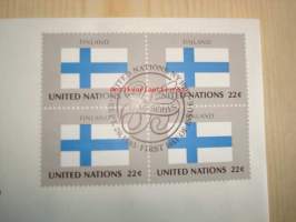 Finland, Honoring the Member States of the United Nations, 1985, USA, ensipäiväkuori, FDC, hieno. Katso myös muut kohteeni, mm. noin 1 200 erilaista