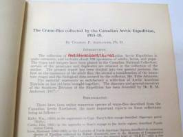 Report of the Canadian Arctic Expedition 1913-18, Volume III: Insects, Part C: Diptera, southern party 1913-16, C.P. Alexander´s dedication to Richard Frey