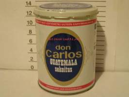 peltipurkki kahvi,don  carlos guatemala sekoitus