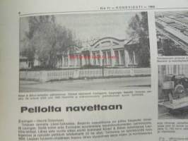 Koneviesti 1968 nr 11, sis. mm. seur. artikkelit / kuvat / mainokset; Pisto 200 yhdistelmäkone, Salaojakaivurien   puutarhatraktorien ja 4-pyöräpientraktorien