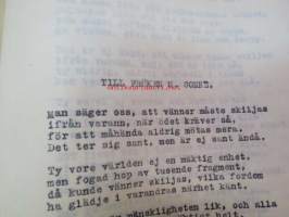 Axel E. Öhman - Dikter, finlandssvenska prosa av en amatör -suomenruotsalaisen harrasterunoilijan kirjaksi sidottu kokoelmaksi vuodelta 1935, mukana myös runoja