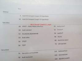 Audi A3 Compact Coupé, A3 Sportback, Audi S3 Compact Coupé, S3 Sportback 2014 -myyntiesite