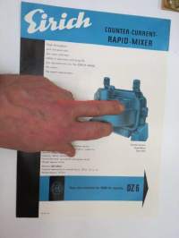 Eirich DZ 5, 6 counter-current rapid mixer - betoninsekoitin - myyntiesite / sales brochure