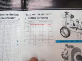 Bernard pumput -myyntiesite / sales brochure