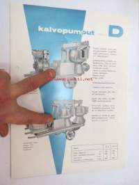 Konetehdas Kekkonen kalvopumput malli D -myyntiesite / sales brochure