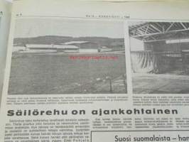 Koneviesti 1968 nr 14, sis. mm. seur. artikkelit / kuvat / mainokset; Uudet ilmajäähdytteiset Deutzit, Kuorimakoneiden valmistus seuraa kehitystä, Ajopuimurit