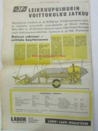 Koneviesti 1968 nr 14, sis. mm. seur. artikkelit / kuvat / mainokset; Uudet ilmajäähdytteiset Deutzit, Kuorimakoneiden valmistus seuraa kehitystä, Ajopuimurit