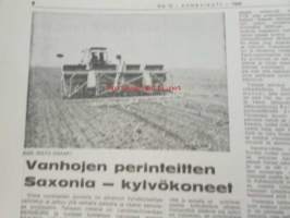 Koneviesti 1968 nr 18, sis. mm. seur. artikkelit / kuvat / mainokset; Noukinvaunu-rehunkorjuun erikoiskone, Metsätraktoriurakoitsijan arkipäivää,