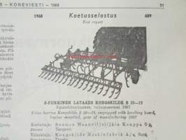Koneviesti 1968 nr 18, sis. mm. seur. artikkelit / kuvat / mainokset; Noukinvaunu-rehunkorjuun erikoiskone, Metsätraktoriurakoitsijan arkipäivää,