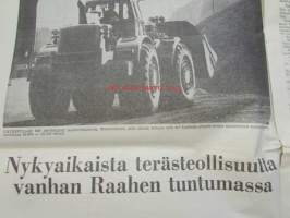 Koneviesti 1968 nr 18, sis. mm. seur. artikkelit / kuvat / mainokset; Noukinvaunu-rehunkorjuun erikoiskone, Metsätraktoriurakoitsijan arkipäivää,