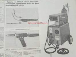 Koneviesti 1968 nr 18, sis. mm. seur. artikkelit / kuvat / mainokset; Noukinvaunu-rehunkorjuun erikoiskone, Metsätraktoriurakoitsijan arkipäivää,