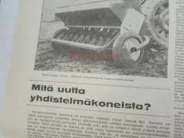 Koneviesti 1968 nr 19, sis. mm. seur. artikkelit / kuvat / mainokset; Kaksivipuohjaus traktorikaivurissa Moottorisahat 1968 ryhmäesittely kuvat ja tekniset tiedot,