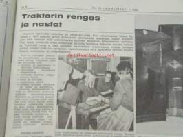 Koneviesti 1968 nr 19, sis. mm. seur. artikkelit / kuvat / mainokset; Kaksivipuohjaus traktorikaivurissa Moottorisahat 1968 ryhmäesittely kuvat ja tekniset tiedot,