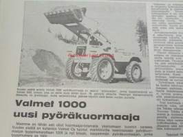 Koneviesti 1968 nr 19, sis. mm. seur. artikkelit / kuvat / mainokset; Kaksivipuohjaus traktorikaivurissa Moottorisahat 1968 ryhmäesittely kuvat ja tekniset tiedot,