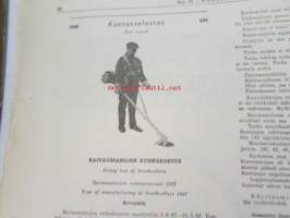 Koneviesti 1968 nr 19, sis. mm. seur. artikkelit / kuvat / mainokset; Kaksivipuohjaus traktorikaivurissa Moottorisahat 1968 ryhmäesittely kuvat ja tekniset tiedot,