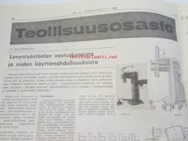 Koneviesti 1968 nr 19, sis. mm. seur. artikkelit / kuvat / mainokset; Kaksivipuohjaus traktorikaivurissa Moottorisahat 1968 ryhmäesittely kuvat ja tekniset tiedot,