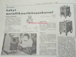 Koneviesti 1968 nr 19, sis. mm. seur. artikkelit / kuvat / mainokset; Kaksivipuohjaus traktorikaivurissa Moottorisahat 1968 ryhmäesittely kuvat ja tekniset tiedot,