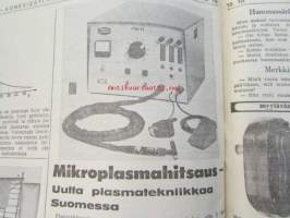 Koneviesti 1968 nr 21, sis. mm. seur. artikkelit / kuvat / mainokset; Kotimainen puimurisarja Sampo 20 Sampo 30 Sampo 100, Lannanpoistojärjestelmä parsipihattoon,