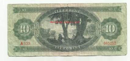 Unkari  10 Forint 1957-75 seteli