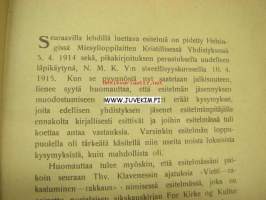 Ihminen yksinpuhelu -Huviohjelmien avuksi nr 22 