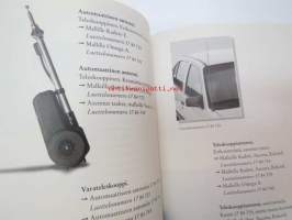 Opel 1995/96 lisävarusteluettelo -accdessories catalog, in finnish