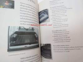 Opel 1995/96 lisävarusteluettelo -accdessories catalog, in finnish