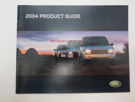 Land Rover 2004 Product Guide -myyntiesite -sales brochure, in english