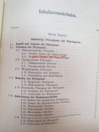 Systematische Phylogenie I-III, Entwurf eines Natürlichen Systems der Organismen auf Grund ihrer Stammesgesichte -omiste ja alkuperäinen nimikirjoitus Ernst Haeckel