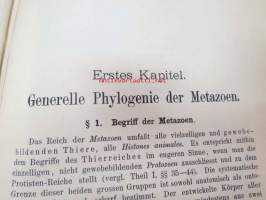 Systematische Phylogenie I-III, Entwurf eines Natürlichen Systems der Organismen auf Grund ihrer Stammesgesichte -omiste ja alkuperäinen nimikirjoitus Ernst Haeckel