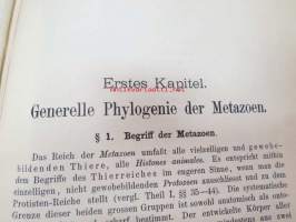 Systematische Phylogenie I-III, Entwurf eines Natürlichen Systems der Organismen auf Grund ihrer Stammesgesichte -omiste ja alkuperäinen nimikirjoitus Ernst Haeckel